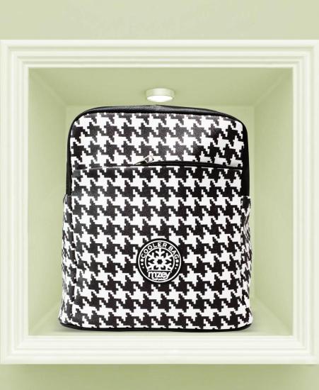 MİZEY KAZAYAĞI SİYAH DERİ DESENLİ COOLERBAG (SOĞUTUCU SIRT ÇANTASI